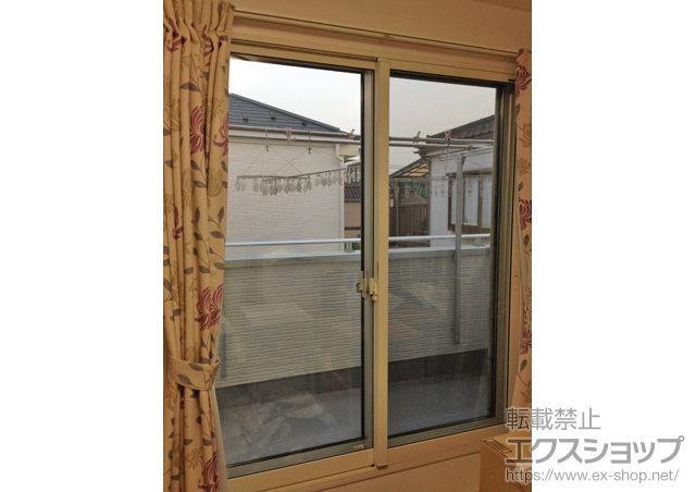 埼玉県越谷市のの二重窓（内窓） インプラス(ダストバリア)引き違い窓2枚建て 施工例