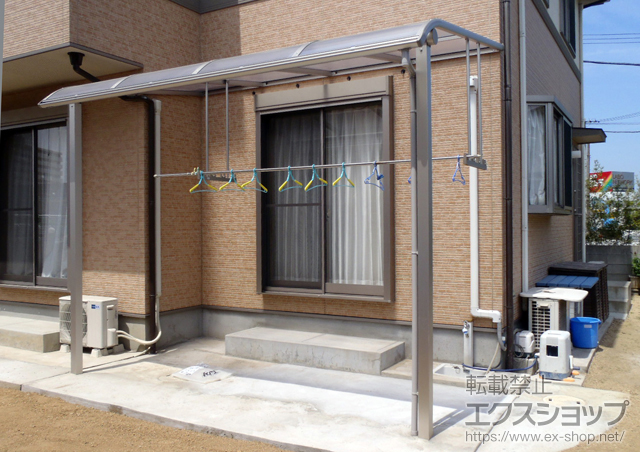 香川県高松市ののテラス屋根 ヴェクターテラス R型 テラスタイプ 単体 積雪〜20cm対応 施工例