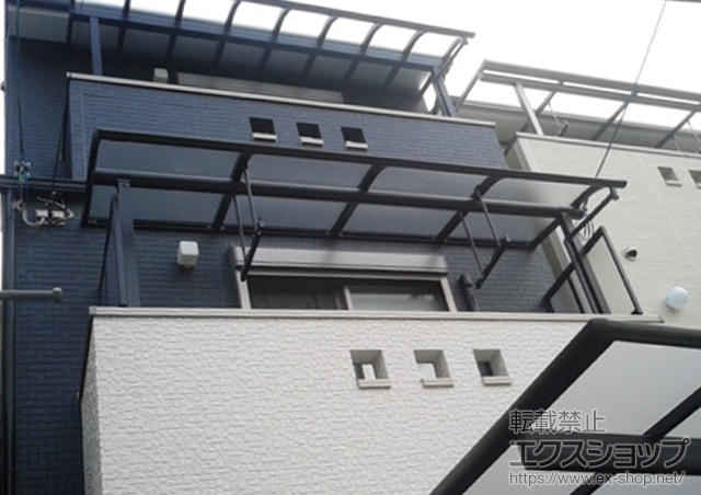 京都府京都市ののバルコニー・ベランダ屋根、カーポート プレシオステラス R型 積雪50cm対応 屋根タイプ 単体 施工例