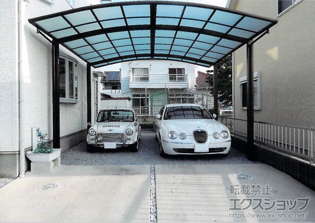 栃木県足利市ののカーポート レイナツインポートグラン　積雪〜20cm対応 施工例