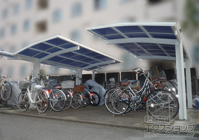 神奈川県藤沢市ののサイクルポート・駐輪場 レイナポートグランミニ 積雪〜20cm対応 施工例