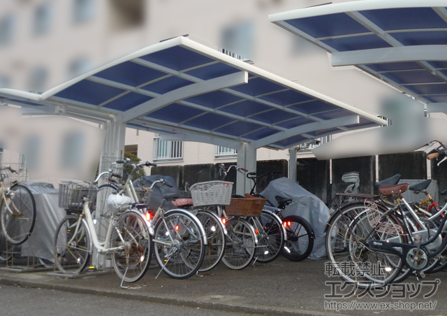 神奈川県藤沢市ののサイクルポート・駐輪場 レイナポートグランミニ 積雪〜20cm対応 施工例