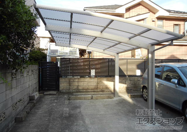 東京都練馬区ののカーポート プレシオスポート 積雪〜20cm対応 施工例