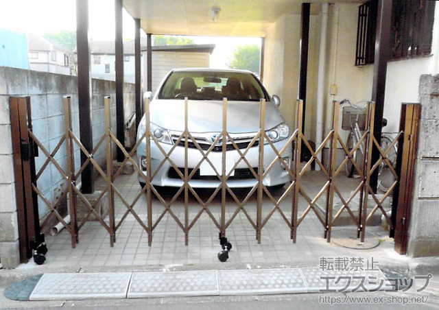 東京都清瀬市ののカーゲート トリップゲート RA型 ノンレール 片開き 30S 施工例