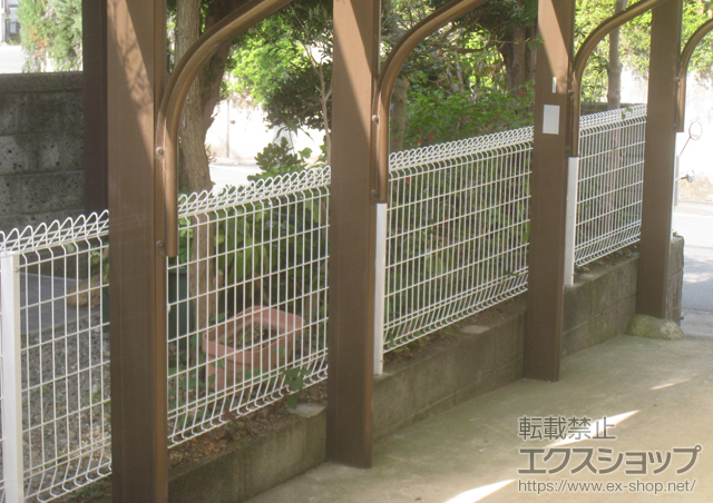 静岡県三島市ののフェンス・柵 メッシュフェンス G10-R 施工例