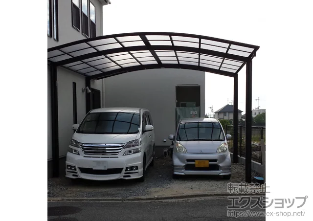 奈良県天理市のYKKAPのカーポート レイナツインポートグラン　積雪～20cm対応 施工例