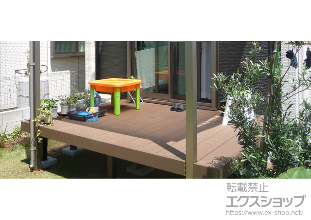 千葉県市川市ののウッドデッキ リウッドデッキ 200 施工例