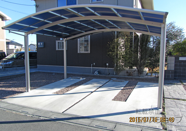 埼玉県本庄市ののカーポート レイナツインポートグラン　積雪〜20cm対応 施工例