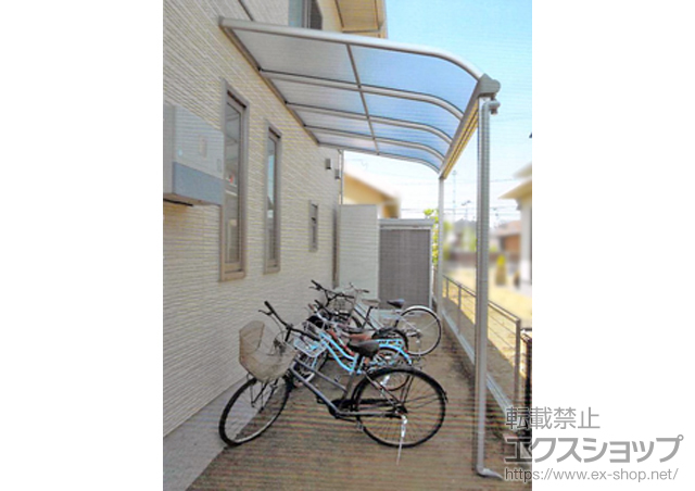 宮城県大崎市ののテラス屋根 プレシオステラス R型 テラスタイプ 単体 積雪〜20cm対応 施工例