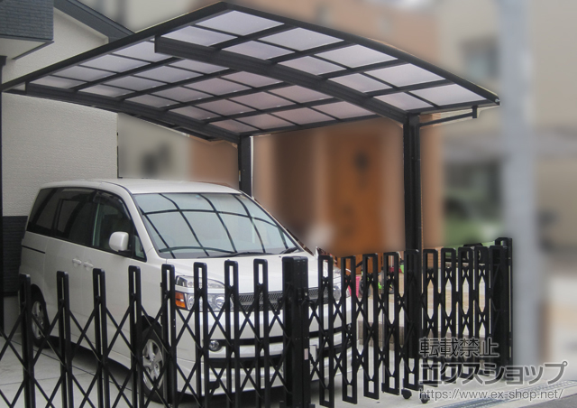 大阪府岸和田市ののカーポート レイナポートグラン　積雪〜20cm対応 施工例