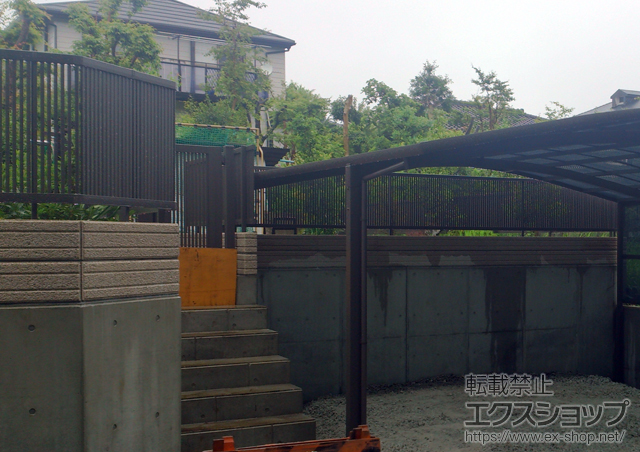 静岡県駿東郡長泉町ののフェンス・柵 シャレオR2型フェンス フリーポールタイプ 施工例