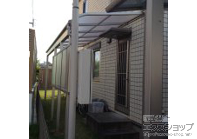 福岡県田川市ののテラス屋根 ヴェクターテラス R型 テラスタイプ 単体 積雪〜20cm対応+前面パネル 柱標準タイプ 施工例