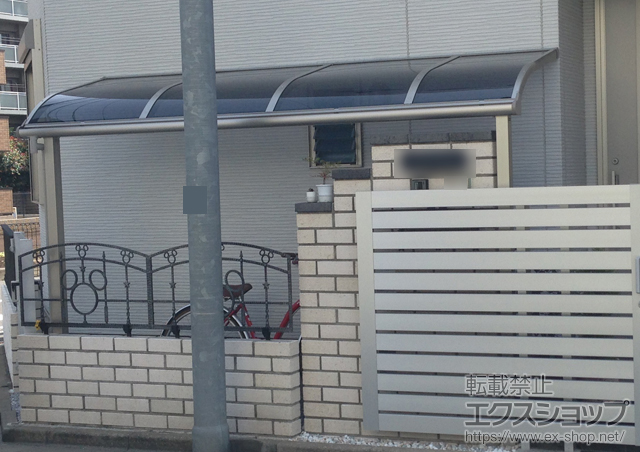 埼玉県川越市ののテラス屋根 プレシオステラス R型 テラスタイプ 単体 積雪〜20cm対応 施工例