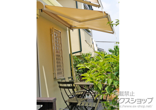 神奈川県横浜市ののオーニング・日よけ エルパティオプラス 手動式【特注】 施工例