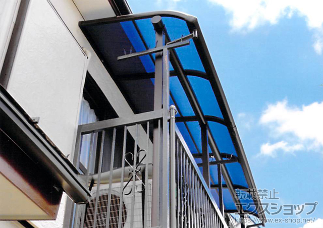 東京都国分寺市ののバルコニー・ベランダ屋根 プレシオステラス R型 屋根タイプ 連棟 積雪〜20cm対応 施工例