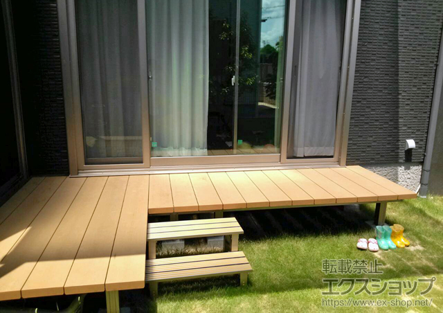 奈良県橿原市のLIXIL リクシル（トステム）のウッドデッキ レストステージ 施工例