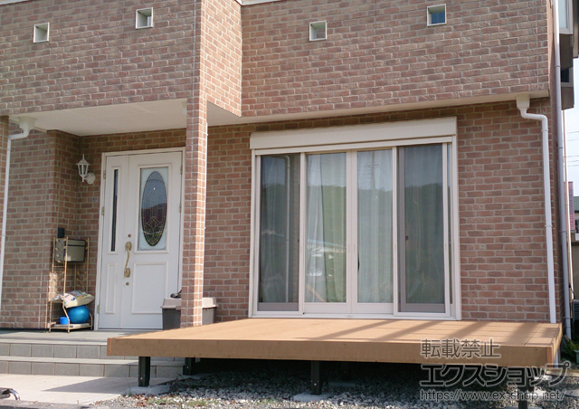 千葉県館山市ののウッドデッキ 樹ら楽ステージ 施工例