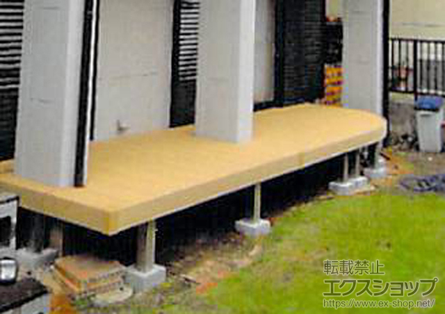 京都府京田辺市ののウッドデッキ リウッドデッキ 200 施工例
