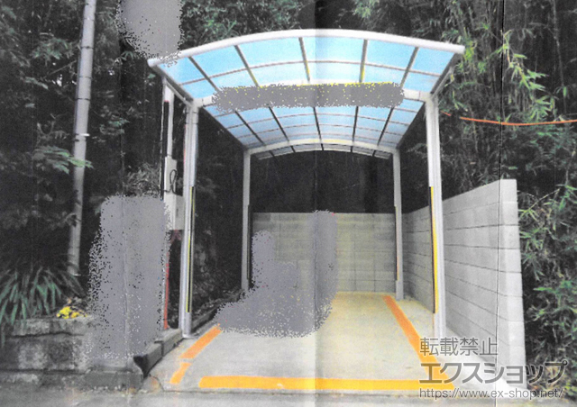 東京都目黒区のLIXIL リクシル（トステム）のカーポート カルエードシグマIII 積雪〜20cm対応 施工例