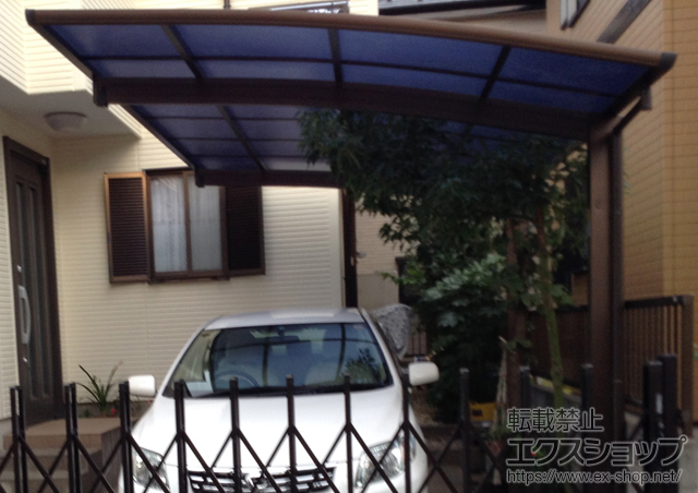 埼玉県新座市ののカーゲート、カーポート プレシオスポート 積雪〜20cm対応+着脱式サポート 2本入 施工例