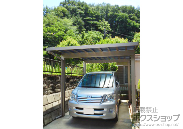 神奈川県相模原市ののカーポート ソルディーポート 1台用 1500 積雪〜50cm対応 施工例
