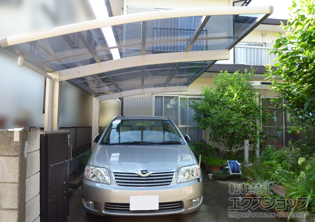 千葉県船橋市ののカーポート レイナポートグラン 耐風圧強度仕様 積雪〜30cm対応 施工例