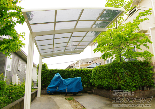 宮城県仙台市のLIXIL リクシル（トステム）のカーポート カーブポートシグマIII 積雪〜20cm対応 施工例