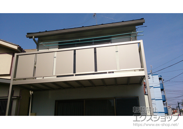 東京都三鷹市ののバルコニー バルコニー BC-X型 パネル格子 単体 柱建て式 施工例