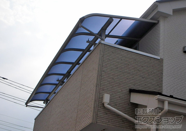 茨城県守谷市ののバルコニー・ベランダ屋根 ヴェクターテラス R型 屋根タイプ 連棟 積雪〜20cm対応 施工例