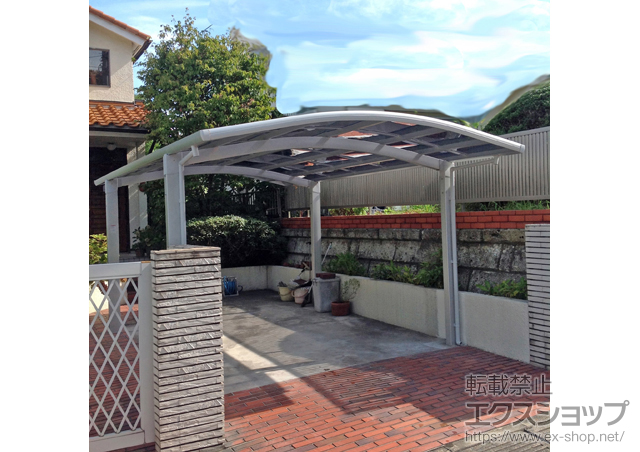 神奈川県横浜市のLIXIL リクシル（トステム）のカーポート カルエードシグマIII 積雪〜20cm対応 施工例