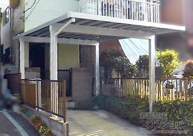 神奈川県横浜市ののカーポート ソルディーポート 1台用 1500 積雪〜50cm対応 施工例