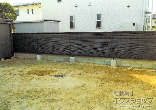 福島県郡山市ののフェンス・柵 ライシスフェンス13型 フリーポールタイプ 施工例