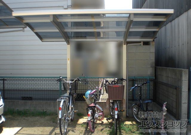 広島県福山市ののサイクルポート・駐輪場 プレシオスポート ミニ　積雪〜20?対応 施工例