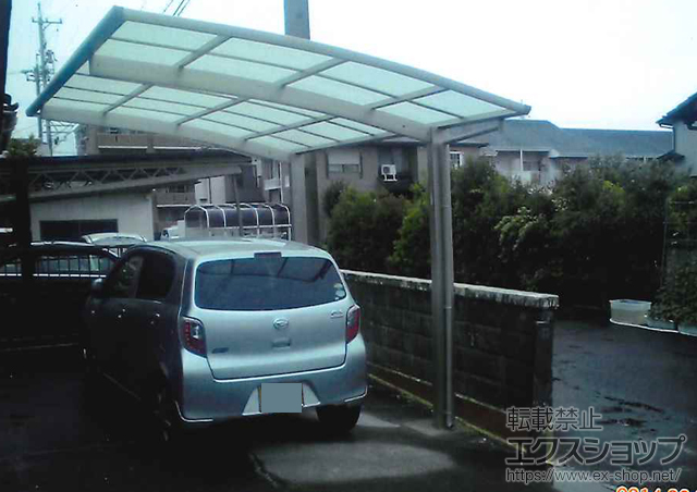 静岡県焼津市ののカーポート プレシオスポート 積雪〜20cm対応 施工例