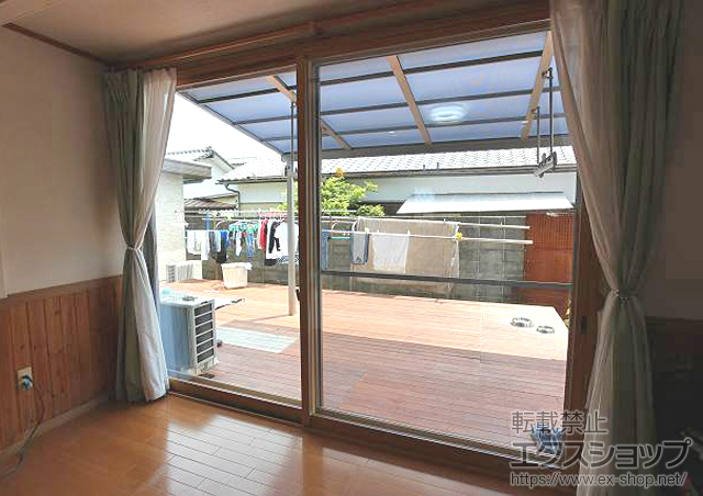 熊本県玉名郡長洲町のの二重窓（内窓） インプラス(ダストバリア)引違い窓2枚建て 施工例