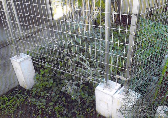 千葉県千葉市ののフェンス・柵 イーネットフェンス1F型 自由柱 施工例