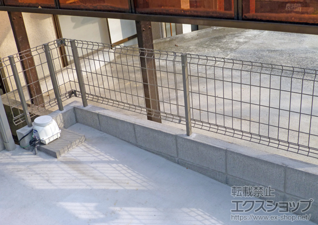 広島県安芸郡府中町ののフェンス・柵 ハイグリッドフェンスUF8型 フリーポールタイプ 施工例
