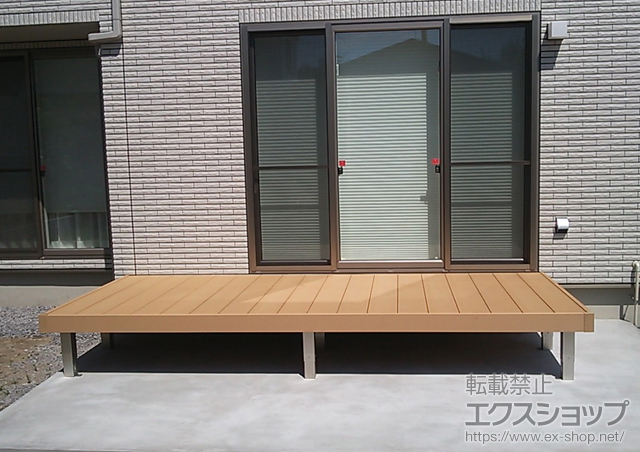 秋田県潟上市ののウッドデッキ リウッドデッキ 200 施工例