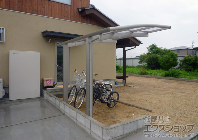 愛知県江南市ののサイクルポート・駐輪場 レイナポートグランミニ 積雪〜20cm対応 施工例