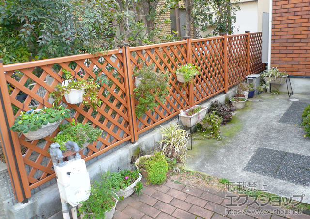 兵庫県神戸市ののフェンス・柵 ステイウッドフェンスM1型 施工例