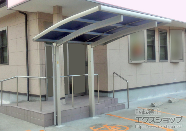 徳島県美馬市ののサイクルポート・駐輪場 レイナポートグランミニ 積雪〜20cm対応 施工例