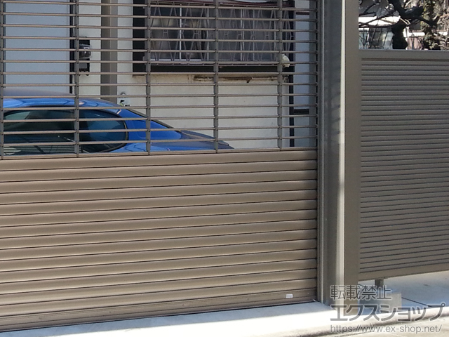 東京都世田谷区ののフェンス・柵 ハイスクリーンフェンスA型 フリーポールタイプ 施工例