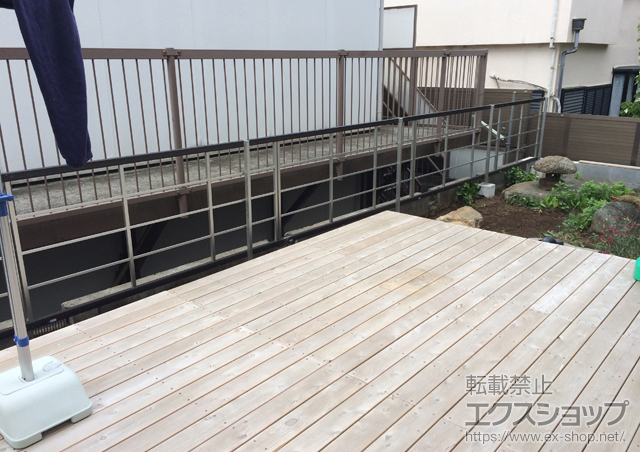東京都東久留米市ののフェンス・柵 ルアシスフェンスH05型 自由柱 施工例