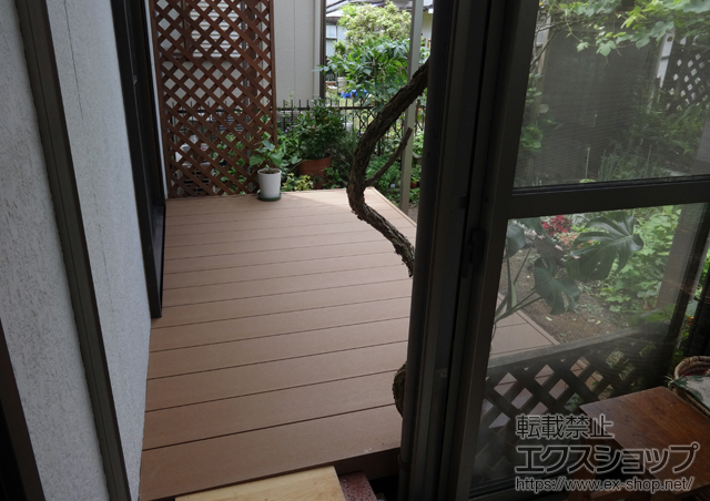 兵庫県三木市のLIXIL リクシル（トステム）のテラス屋根 ライザーテラスII R型 テラスタイプ 単体 積雪〜20cm対応 施工例