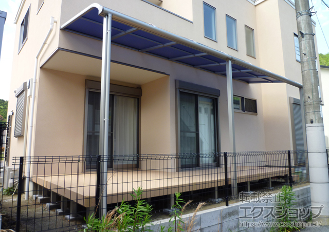 兵庫県篠山市ののテラス屋根 ヴェクターテラス R型 テラスタイプ 連棟 積雪〜20cm対応 施工例