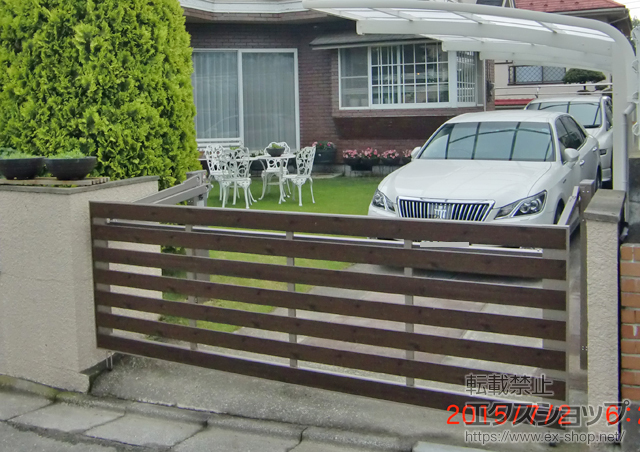 東京都八王子市ののカーゲート ラビーネM3型 手動式 施工例