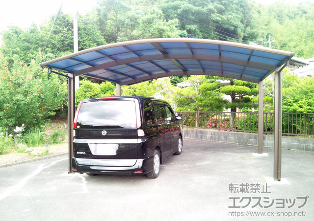 佐賀県唐津市ののカーポート プレシオスポート ワイド 積雪〜20cm対応 施工例