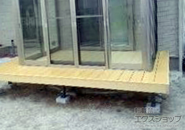 福島県いわき市ののウッドデッキ 樹ら楽ステージ 施工例