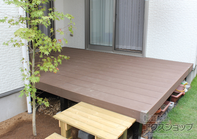 千葉県千葉市ののウッドデッキ リウッドデッキ 200 施工例