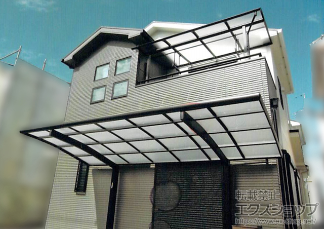 大阪府堺市ののカーポート プレシオスポート 積雪〜20cm対応 施工例